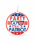 Oversized 4th of July Party Necklace, Party Like a Patriot